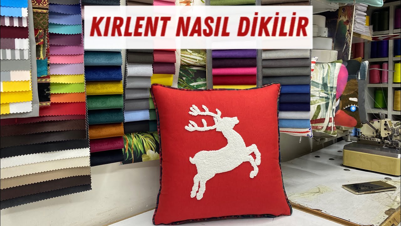 kırlent nasıl dikilir - fitilli kırlent kılıfı nasıl dikilir