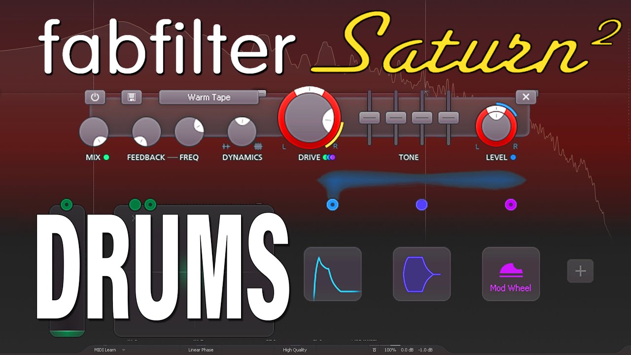 Как легко добиться великолепного звучания барабанов с помощью Fabfilter Saturn 2!