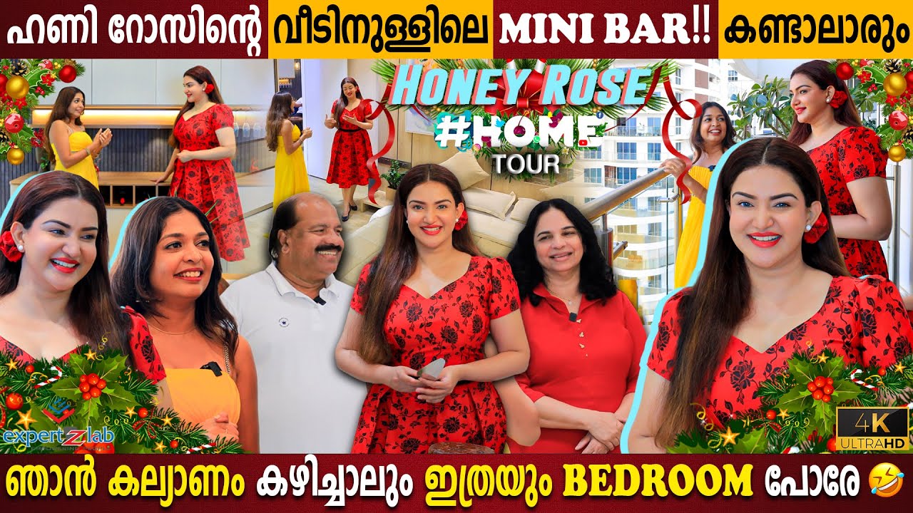 Luxurious Flat In The Heart Of Kochi | Honey Rose Christmas Special Home Tour | Milestone Makers