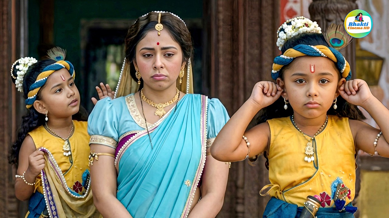 कान्हा की शरारत से रूठी मैया, दिया कान्हा को दंड || Yashomati Maiya Ke Nandlala