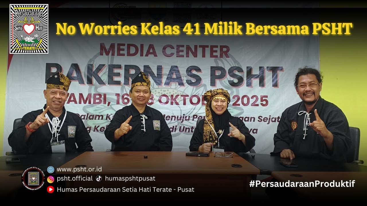 HAKI Kelas 41 Milik Semua Warga PSHT, Kelas 25 Khusus Untuk PSHT ber Badan Hukum