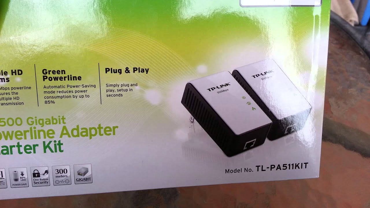 TP-LINK AV500 Gigabit Powerline kit unboxing