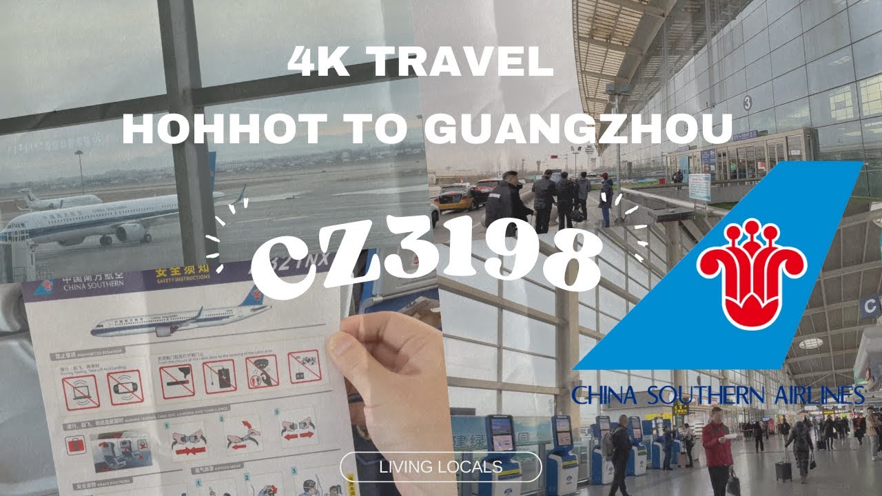 (Inner Mongolia) -12°C 🇨🇳 CZ3198 I ✈️ Morning Flight Hohhot to Guangzhou, China Southern I 呼和浩特 - 广州