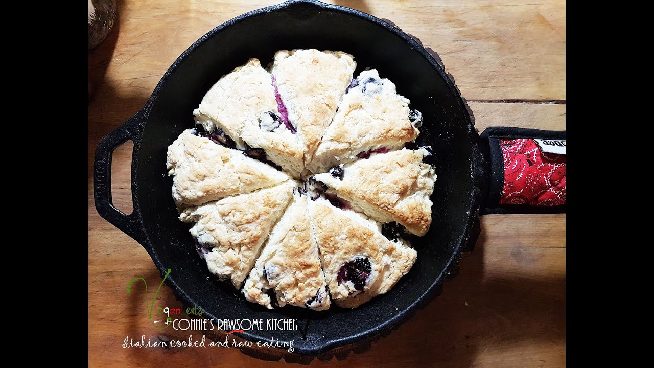 MOST DELICIOUS MY VEGAN BLUEBERRY SCONES  | Connie's RAWsome kitchen