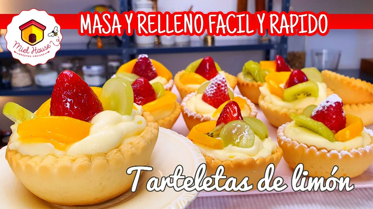TARTELETAS DE LIMON masa y relleno FACIL Y RAPIDO