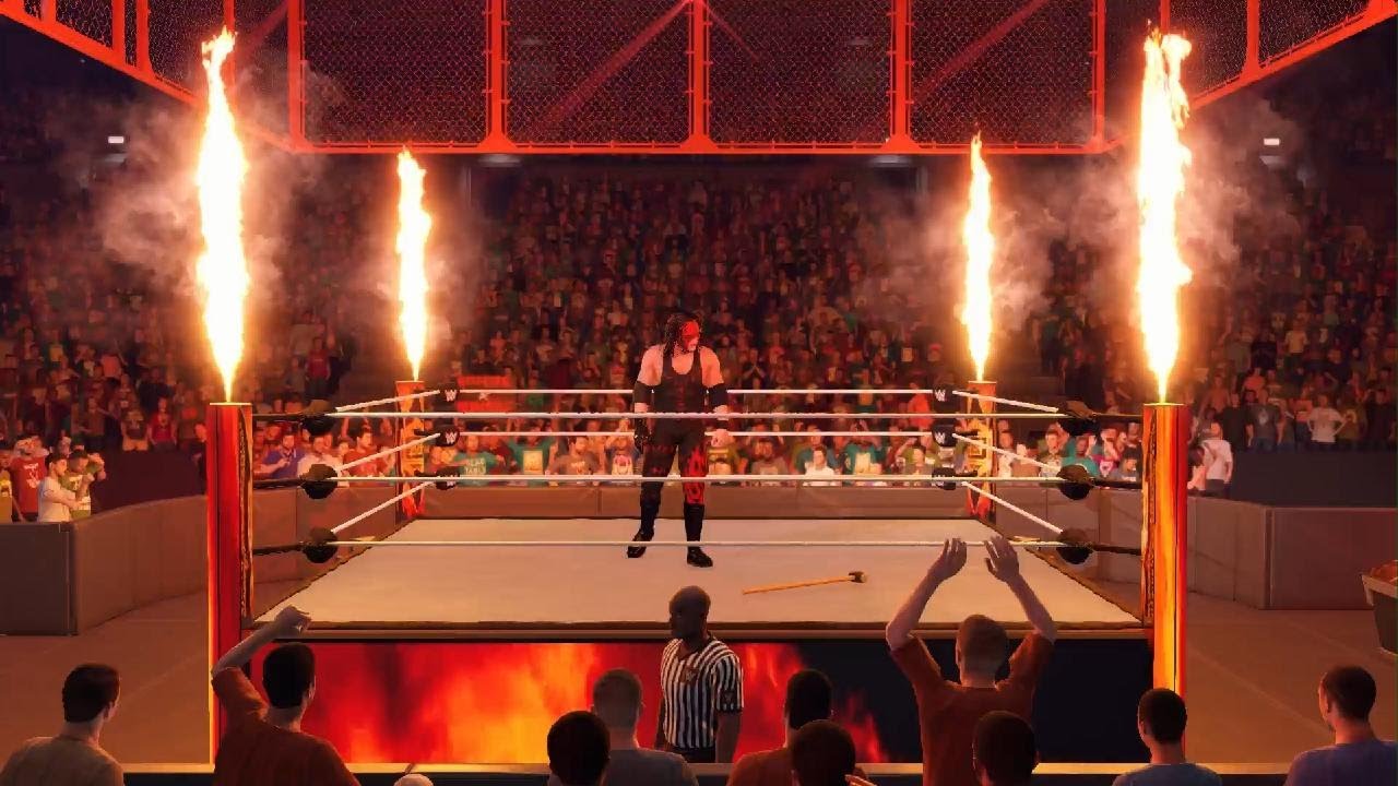 WWE 2K22 Hell in a cell match up