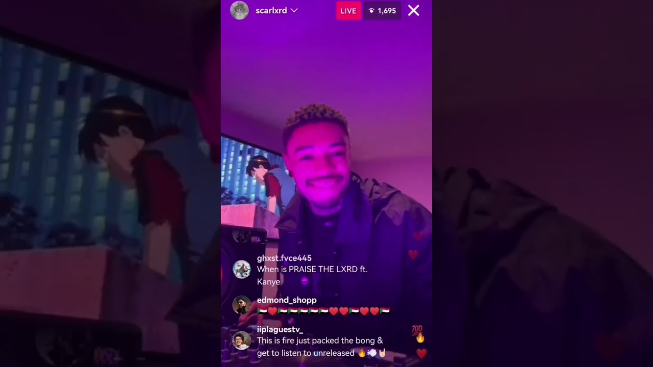 Scarlxrd - full IG live (11/08/2023)