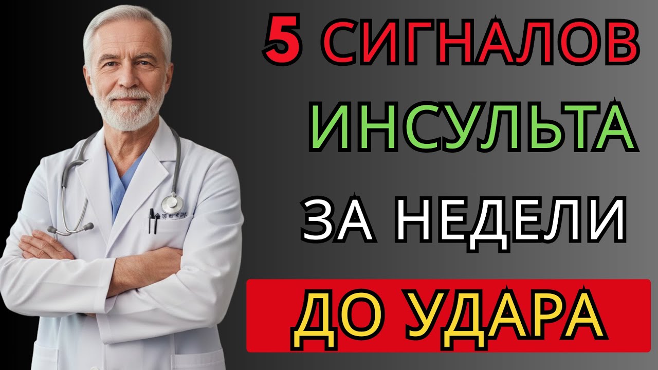 5 сигналов инсульта, которые появляются ЗА НЕДЕЛИ до удара | Живи Долго