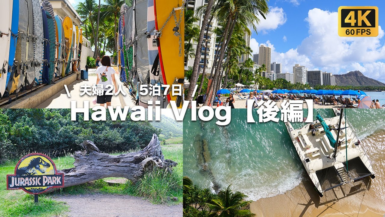【5泊7日】Hawaii Vlog🏖️🦖〜後編〜