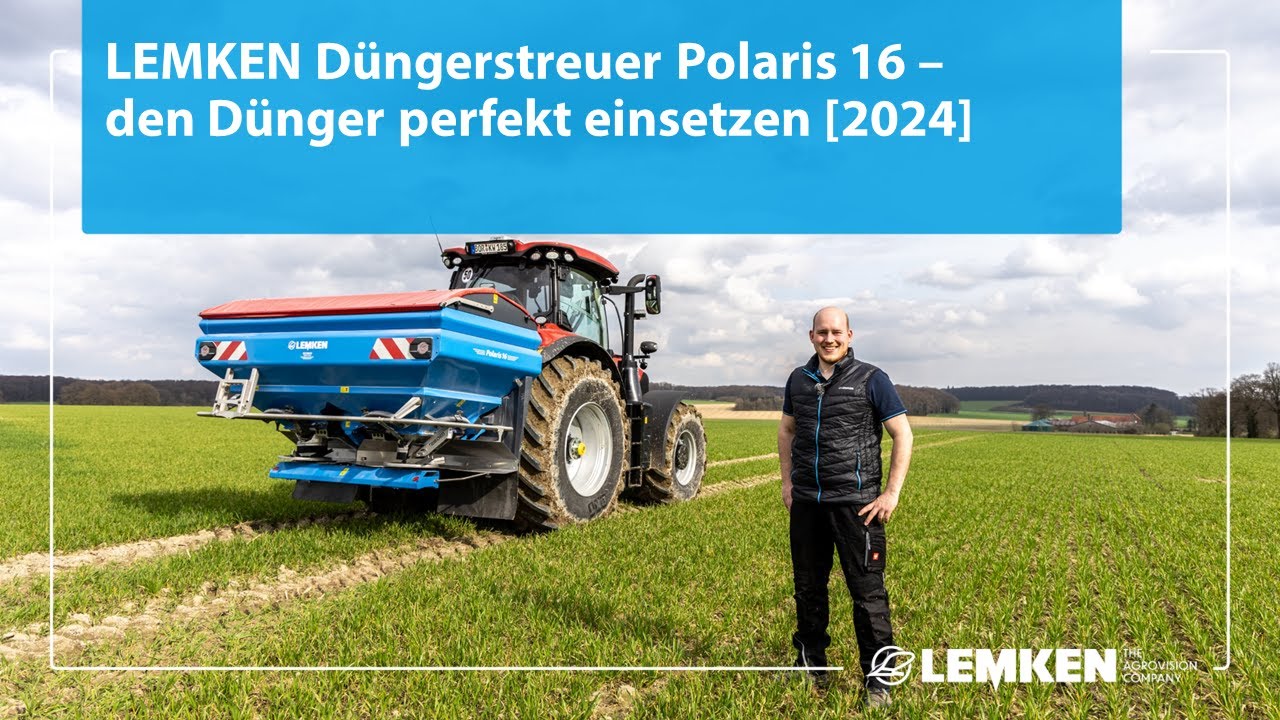 LEMKEN Düngerstreuer Polaris 16 – den Dünger perfekt einsetzen [2024]
