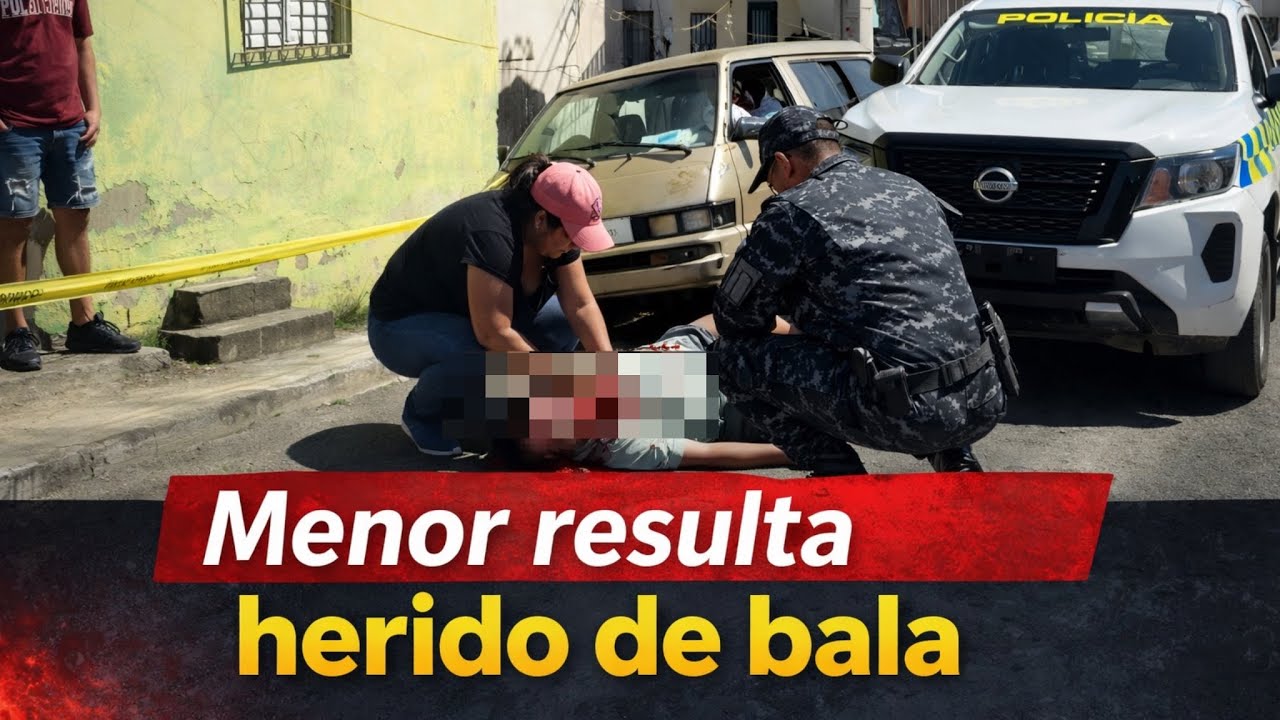 Delincuentes hieren niño en la calle Gastón F Delingne en SFM 