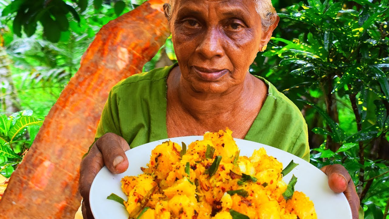 MANIOC(CASSAVA) CURRY RECIPE ❤ BY GRANDMA | Tapioca Manioc | village kitchen