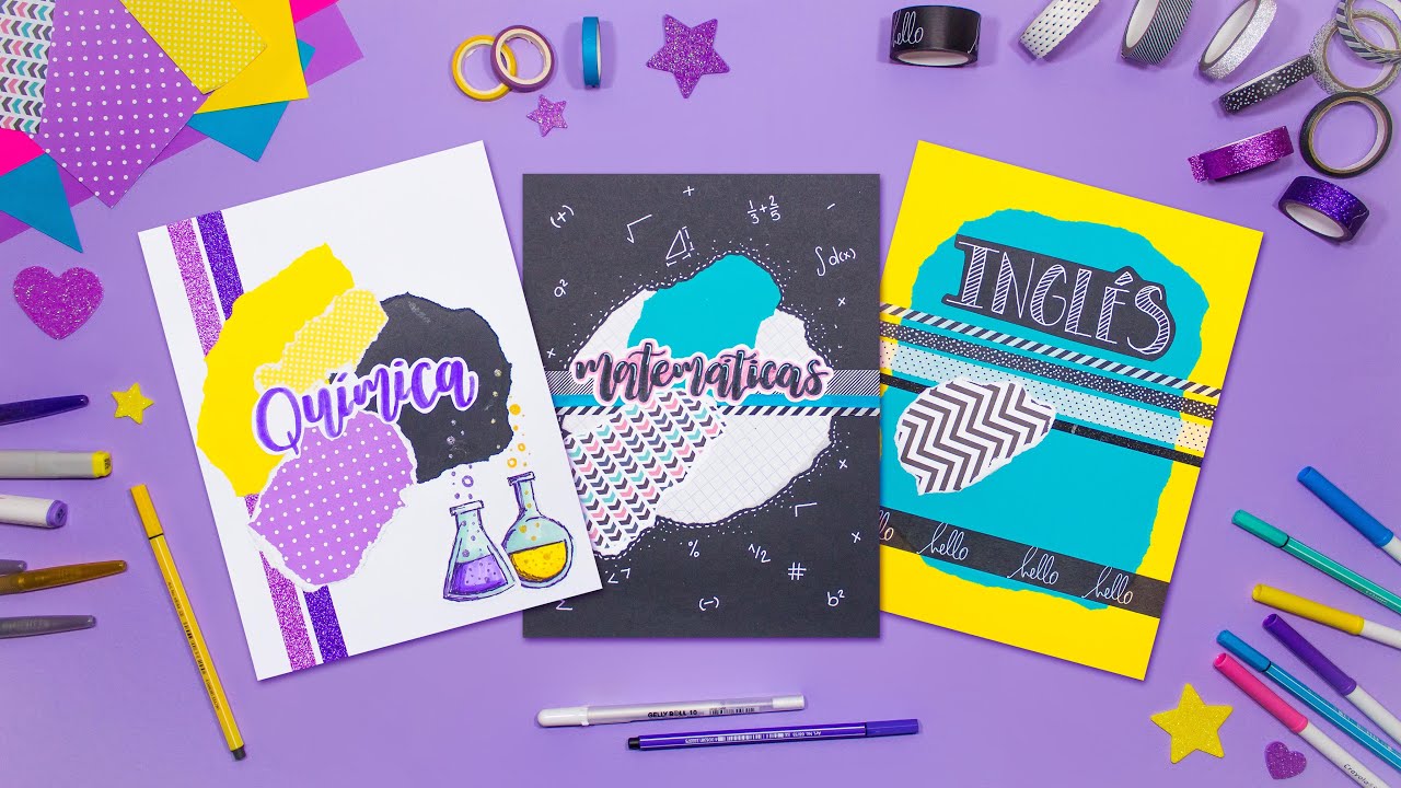 DIY: Portadas BONITAS para tus materias SUPER FÁCILES!