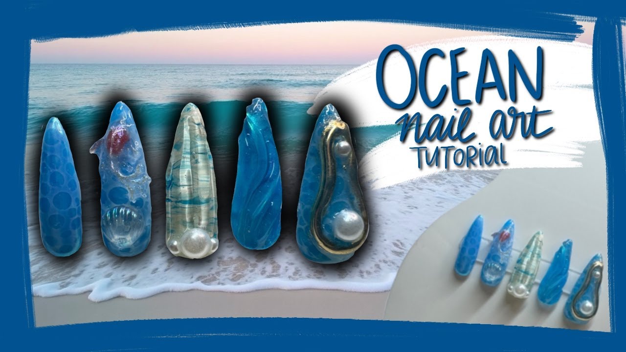 Ocean Theme Nail Art Tutorial!