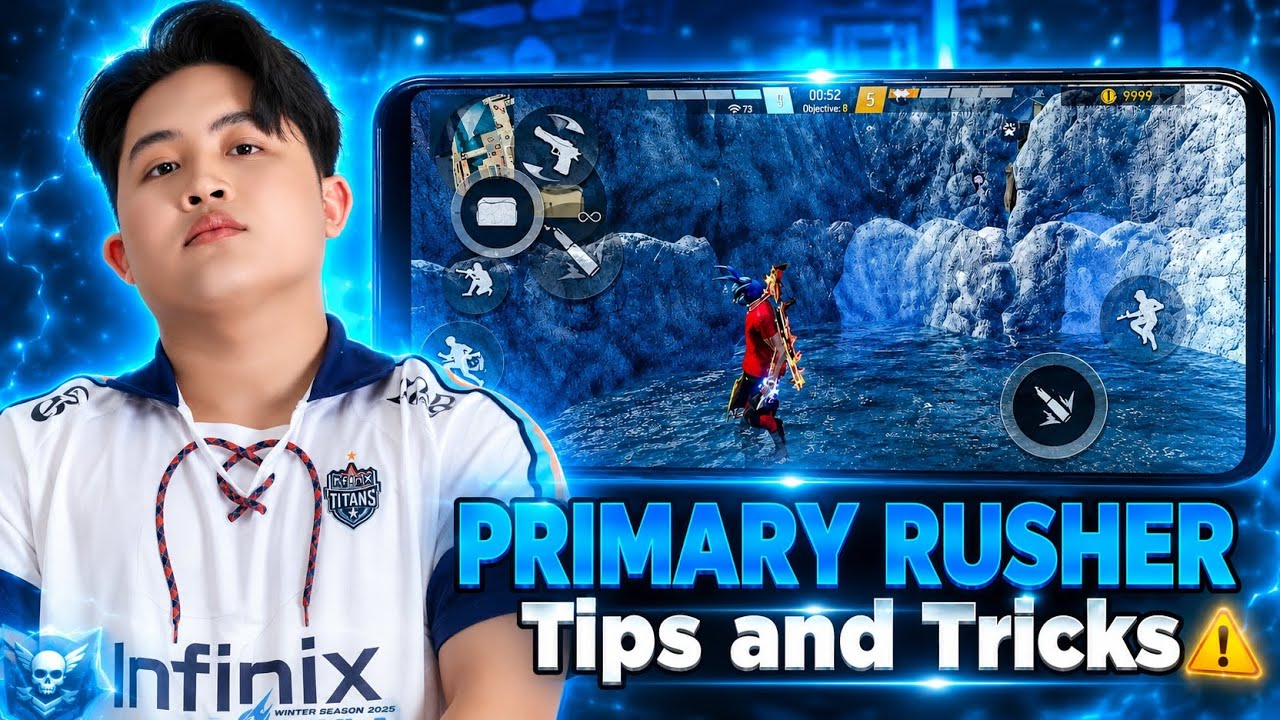PRIMARY RUSHER Tips & Tricks 🔥 Become Best Esports Rusher in Free Fire