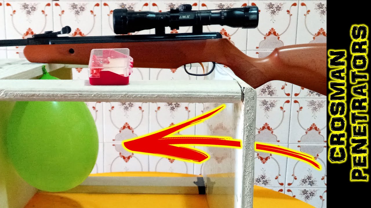 B19X 4.5 - Crosman Penetrators :  Teste de Perfura&ccedil;&atilde;o em Mesa de 17mm