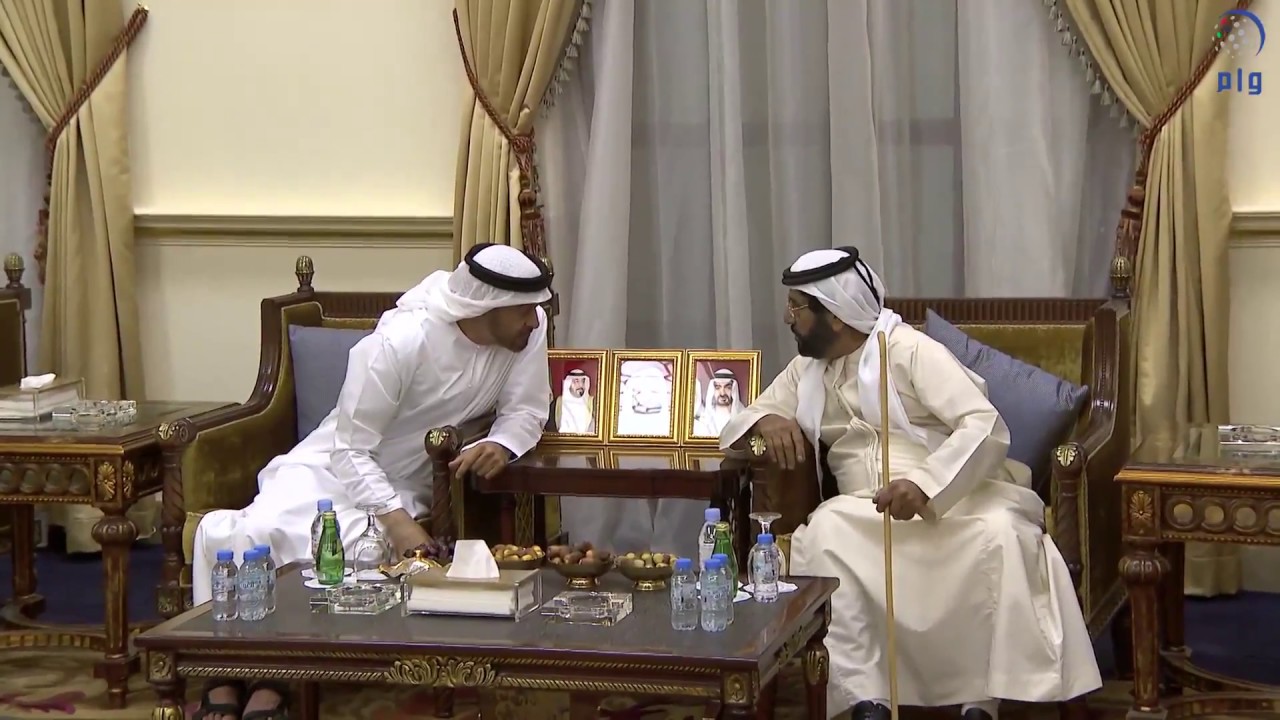 محمد بن زايد يحضر مأدبة إفطار طحنون بن محمد
