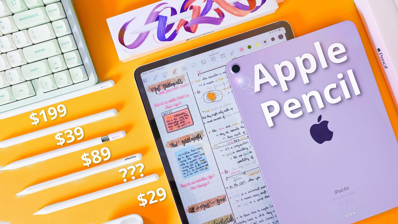 Qu&eacute; Apple Pencil comprar para tu iPad en 2025?