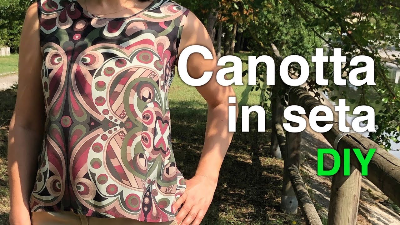 Canotta in seta | DIY | Modello n.12, La mia Boutique, luglio 2018