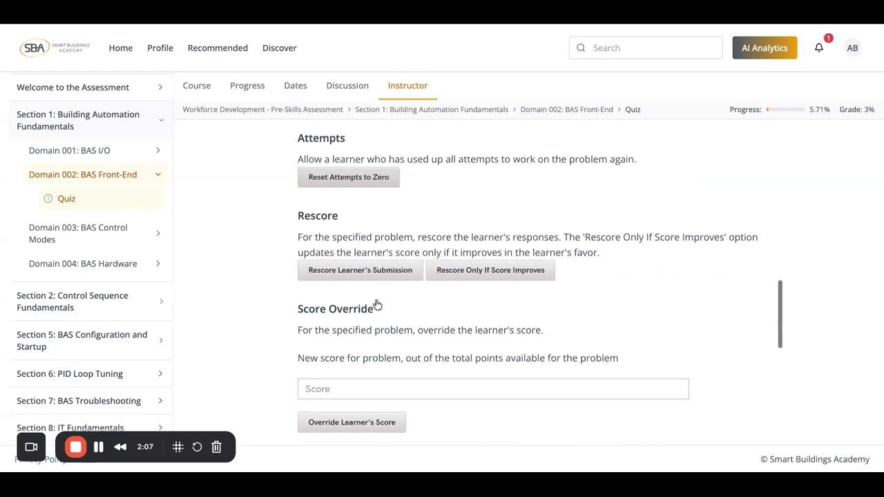 skillsAI | Adjusting Grades
