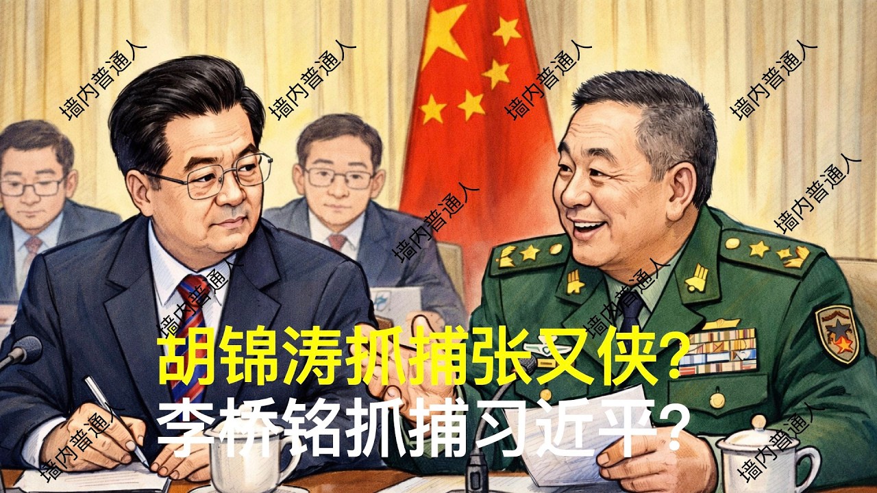 胡锦涛抓捕张又侠？李桥铭抓捕习近平？｜温家宝｜刘源｜邓朴方｜汪洋｜胡春华｜党中央决策议事协调机构