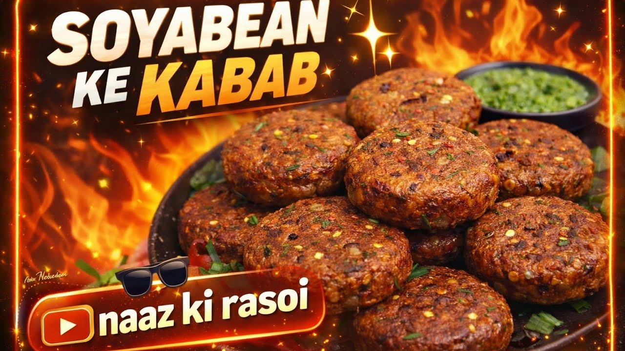     Soyabean kabab kaise banaye / Soyabean kababa recipe/ soyabean kababa for weight loss/ healthy 