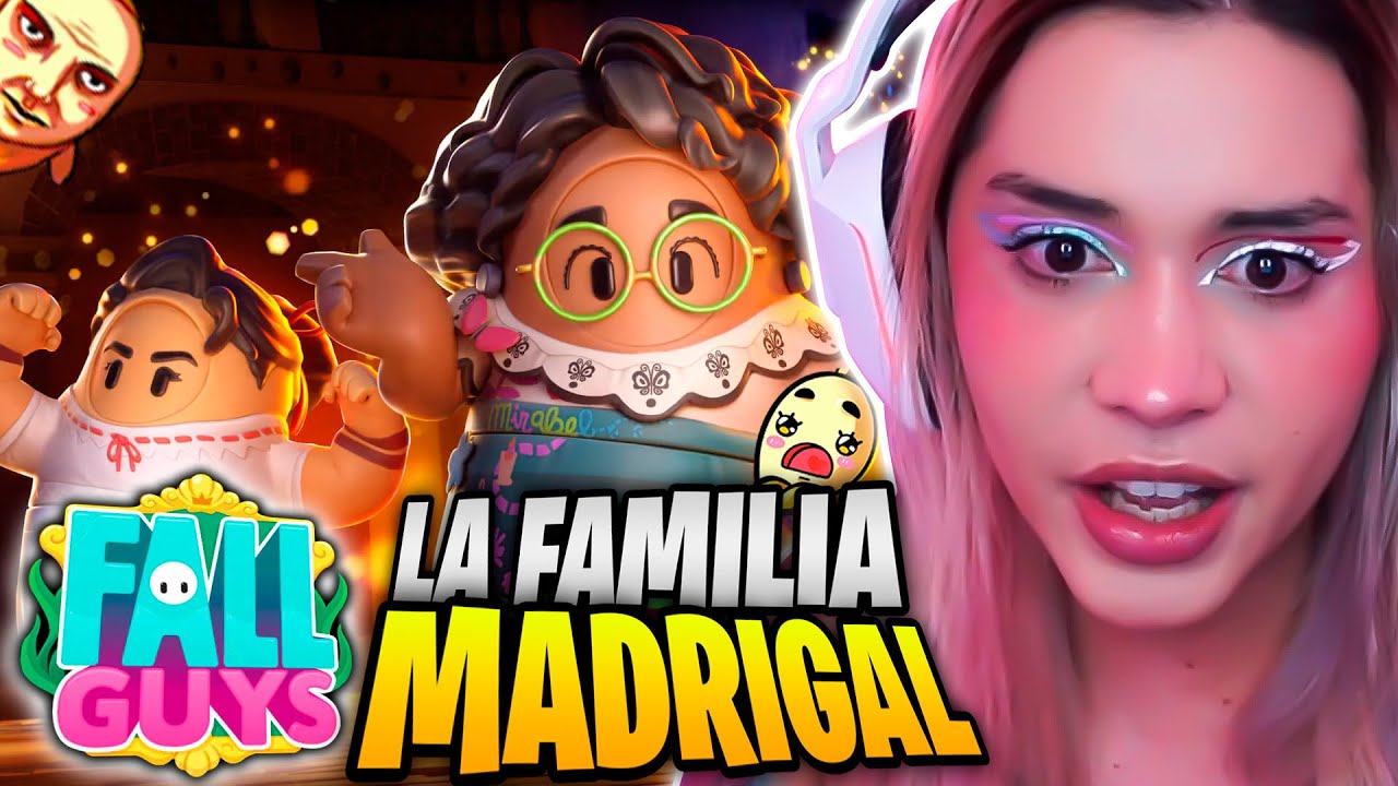 JUGANDO FALL GUYS CON LA FAMILIA MADRIGAL 😍😍