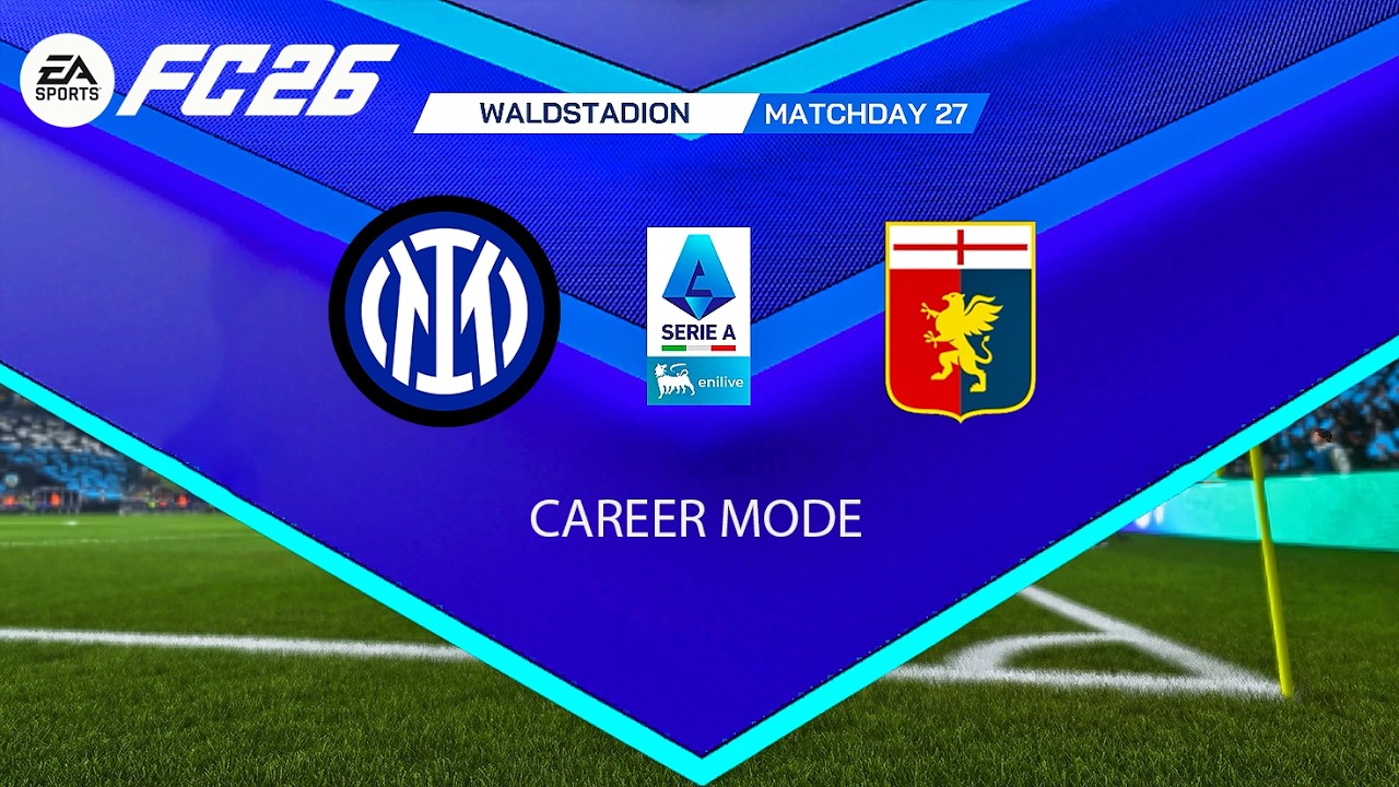 INTER MILAN vs GENOA | Serie A 2025/26 Giornata 27 – Simulazione Career Mode FC 26