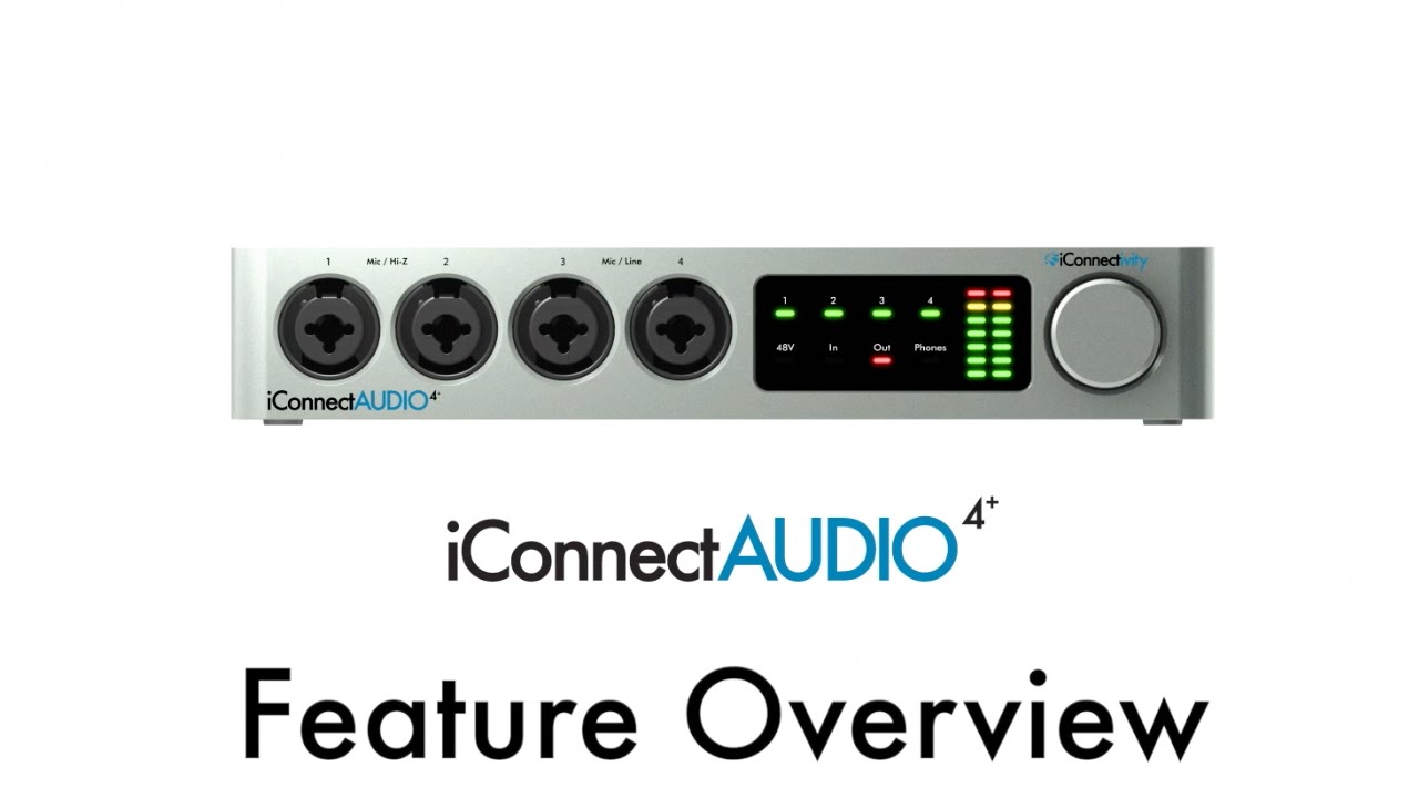 iConnectAUDIO4+ Tutorial - Feature Overview
