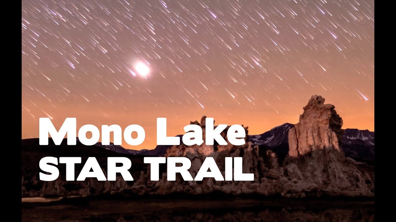Mono Lake Star trails - California - Timelapse