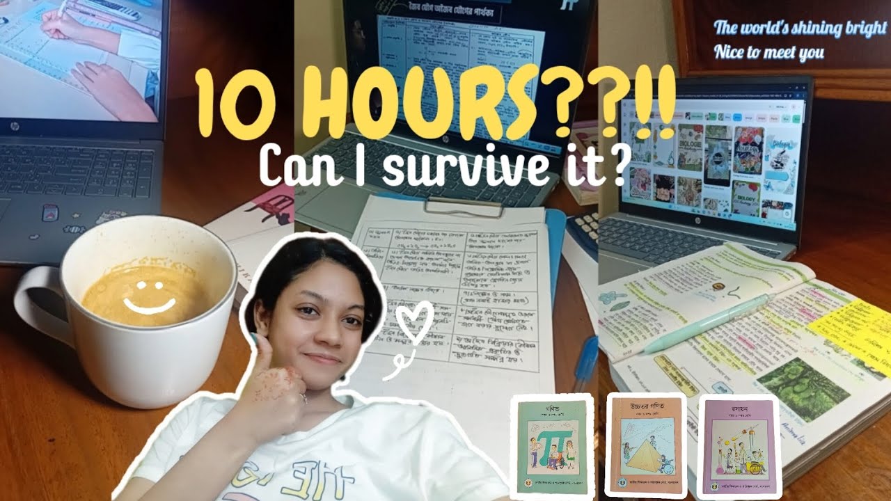 10 Hour Study Challenge ! Can I Survive it? 