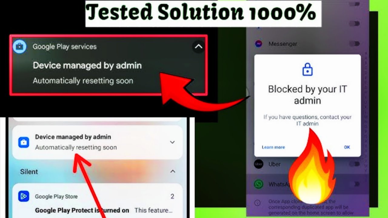 Device managed by Admin resetting Solved | Your device at work remove oppo 2024 #technical #software