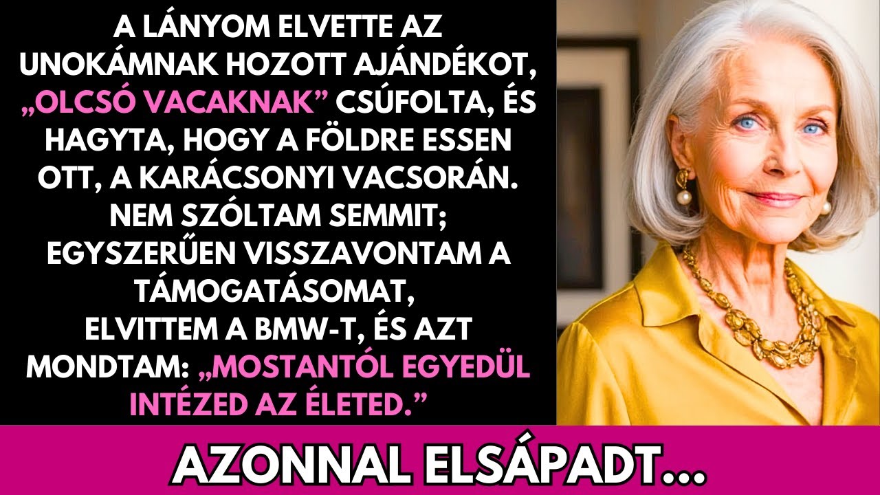 A Lányom Eldobta Az Ajándékot Mondván „Olcsó Szemét”… Amit Tettem, Halványra Váltotta
