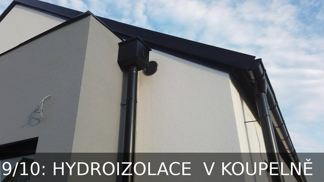 Dřevostavba Čelákovice 9/10: hydroizolace koupelna