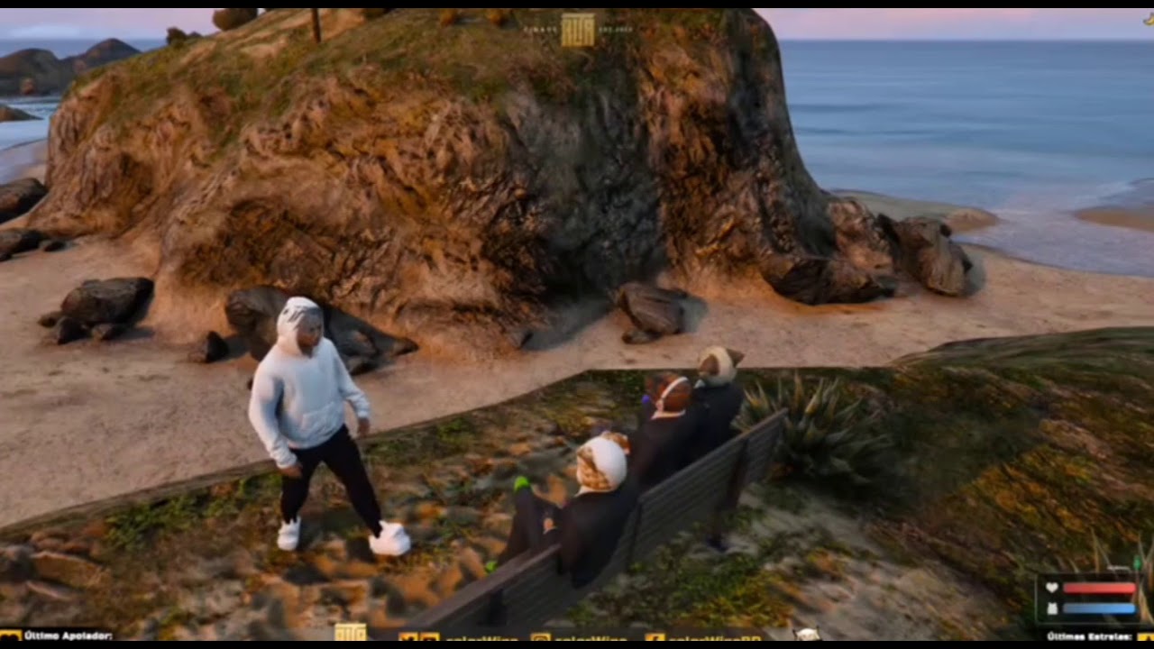 Connor, Dogão, Coruja e a Dinossaura fofocando