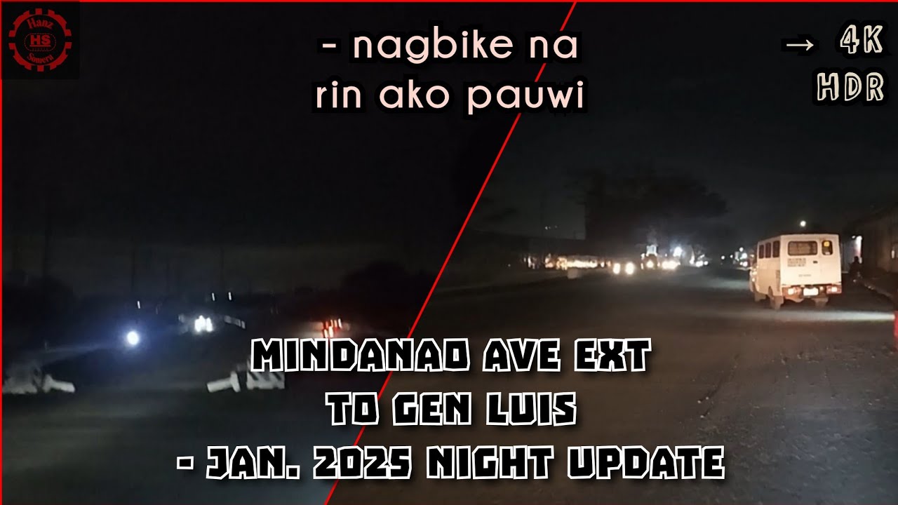 Mindanao Ave Ext sa gabi - JA 2025
