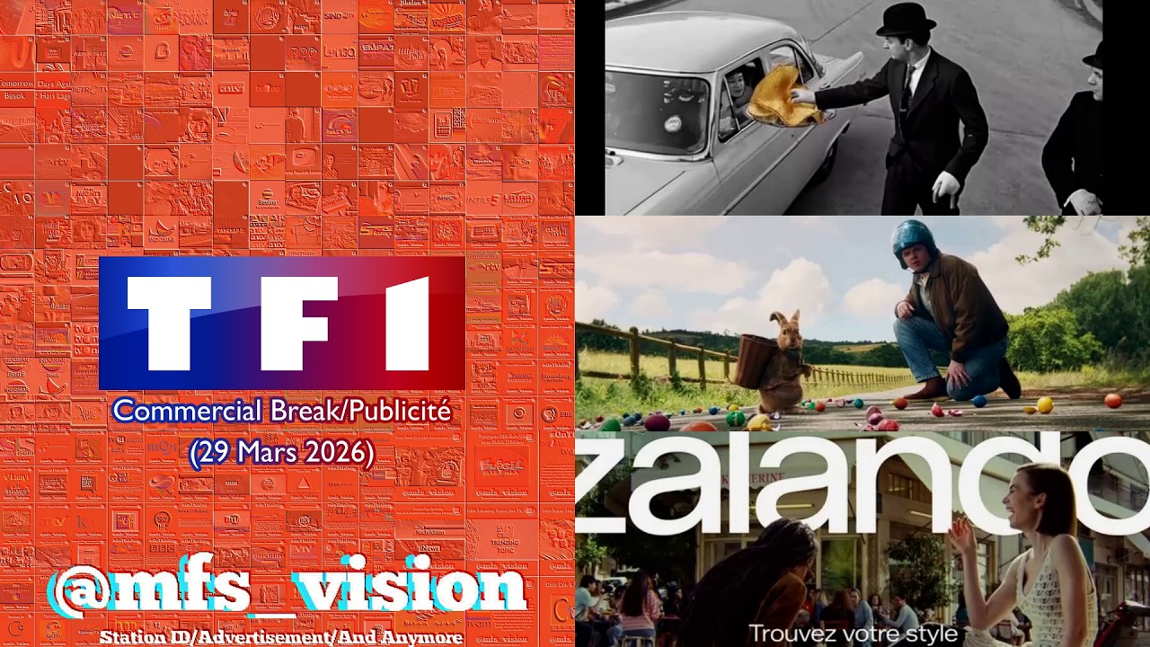 TF1 Commercial Break/Publicit&eacute; (29 Mars 2026)