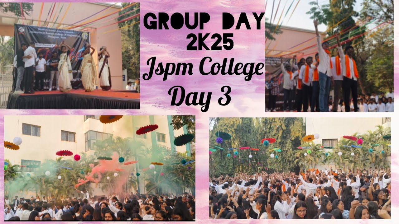 JSPM's Jayawantrao Sawant College Of Engineering Hadapsar Pune | College Fest 2025 | Group Day❤️‍🔥✌🏻