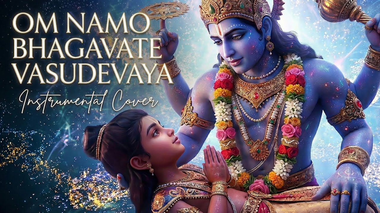 OM NAMO BHAGAVATE VASUDEVAYA Instrumental | Calm Your Mind • Pure Bhakti • Divine Vibes #narayanaya