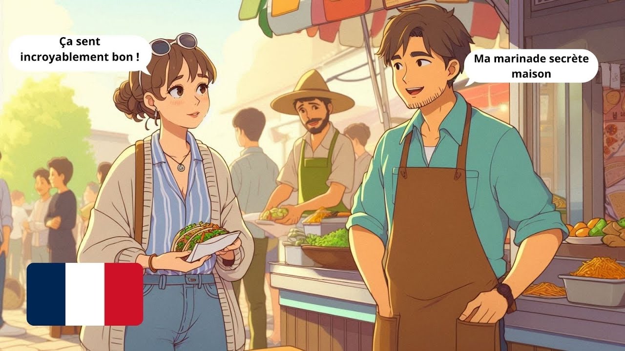 10 Easy French Conversations | At the Food Truck & Street Food (A1-A2)