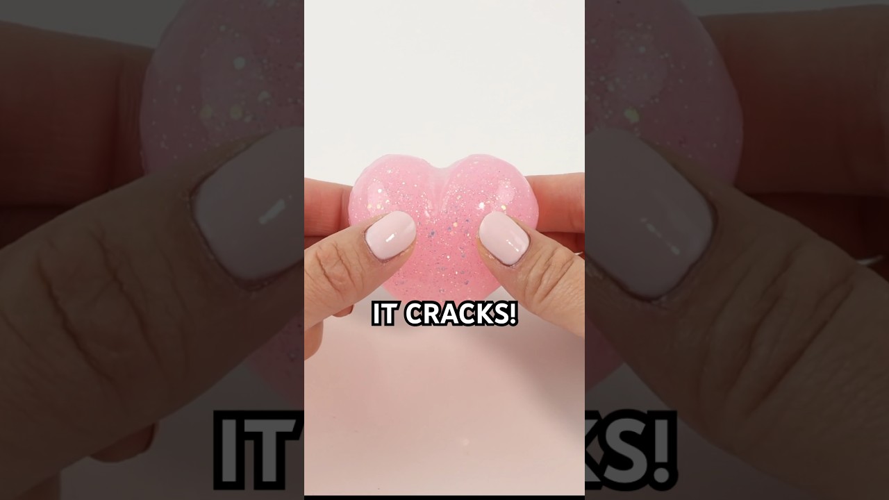 Can you crack a squishy?!  #satisfying #asmr #diy #craft #clay #squishy #viral #resin #nailpolish