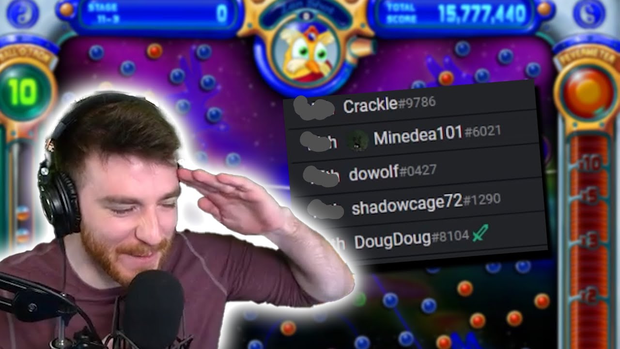 Doug is DRAFTED for a Peggle Tournament