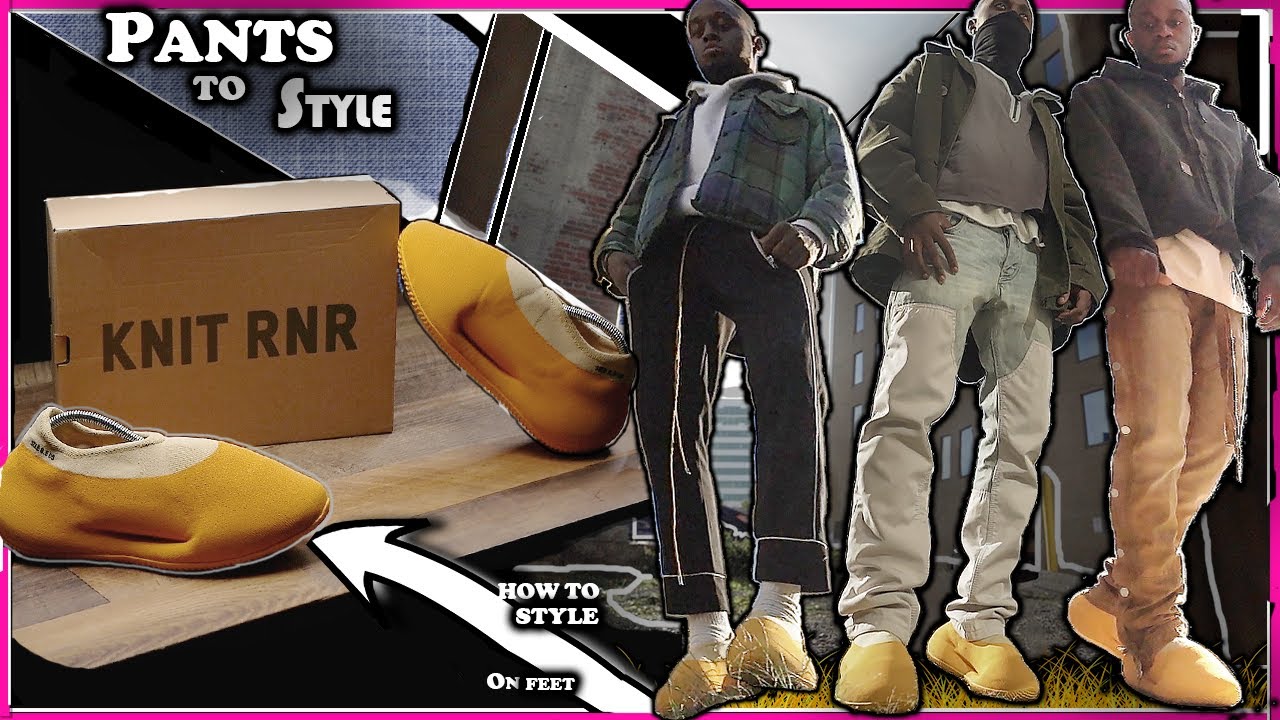 Adidas YEEZY KNIT RUNNER "SULFUR "LOOKS BETTER WITH THESE ITEMS /HOW TO STYLE KNIT RUNNER ON FEET