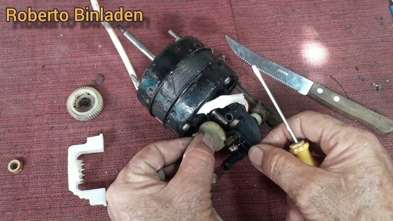 Recuperação motor ventilador Arno antigo. Trocar de buchas, refazer fechamento, pintura, sem papo.