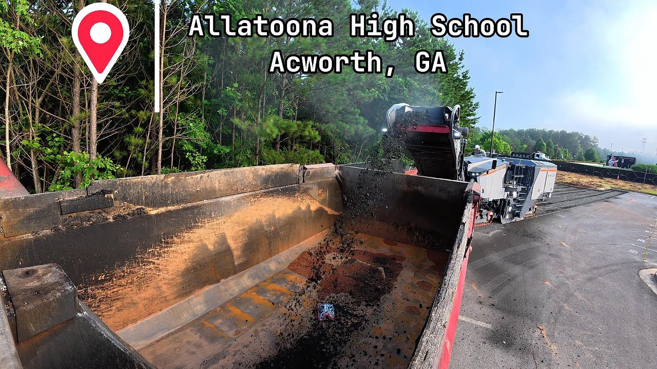 Asphalt Milling ASMR | Kenworth W900 Dump Truck | CAT Jake Brake