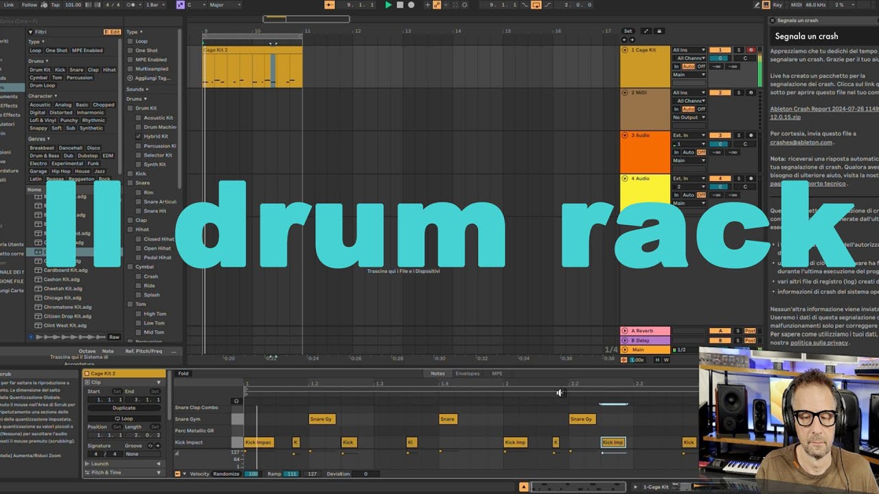 Il Drum Rack di Ableton Live - cos'&egrave; e come utilizzarlo al meglio