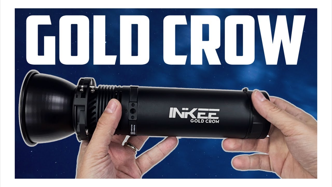 INKEE Gold Crow GC60 | Portable Battery Powered Video Light | Super Bright Flashlight