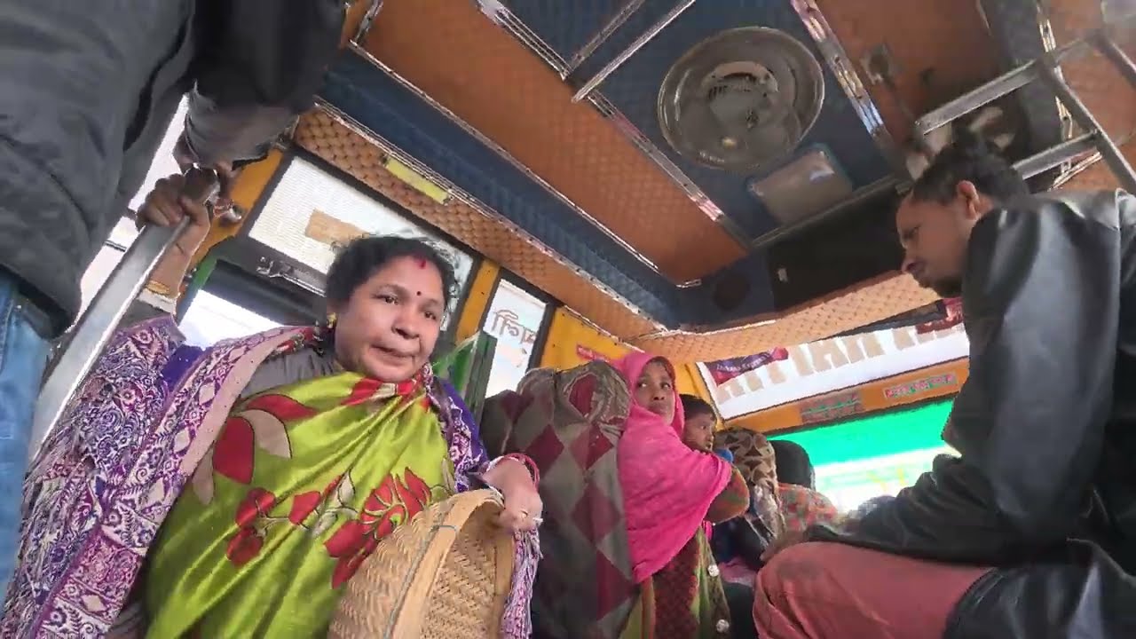 Chaotic Overloaded Bus Journey on a Busy Highway