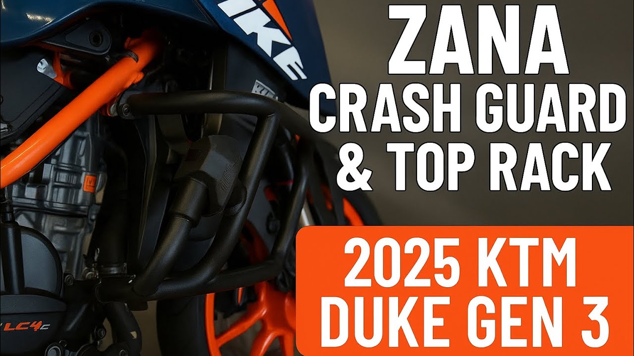 ZANA Crash Guard & Top Rack For KTM Duke 390 | Unboxing & Installation | Duke 390 Gen 3 Accessories