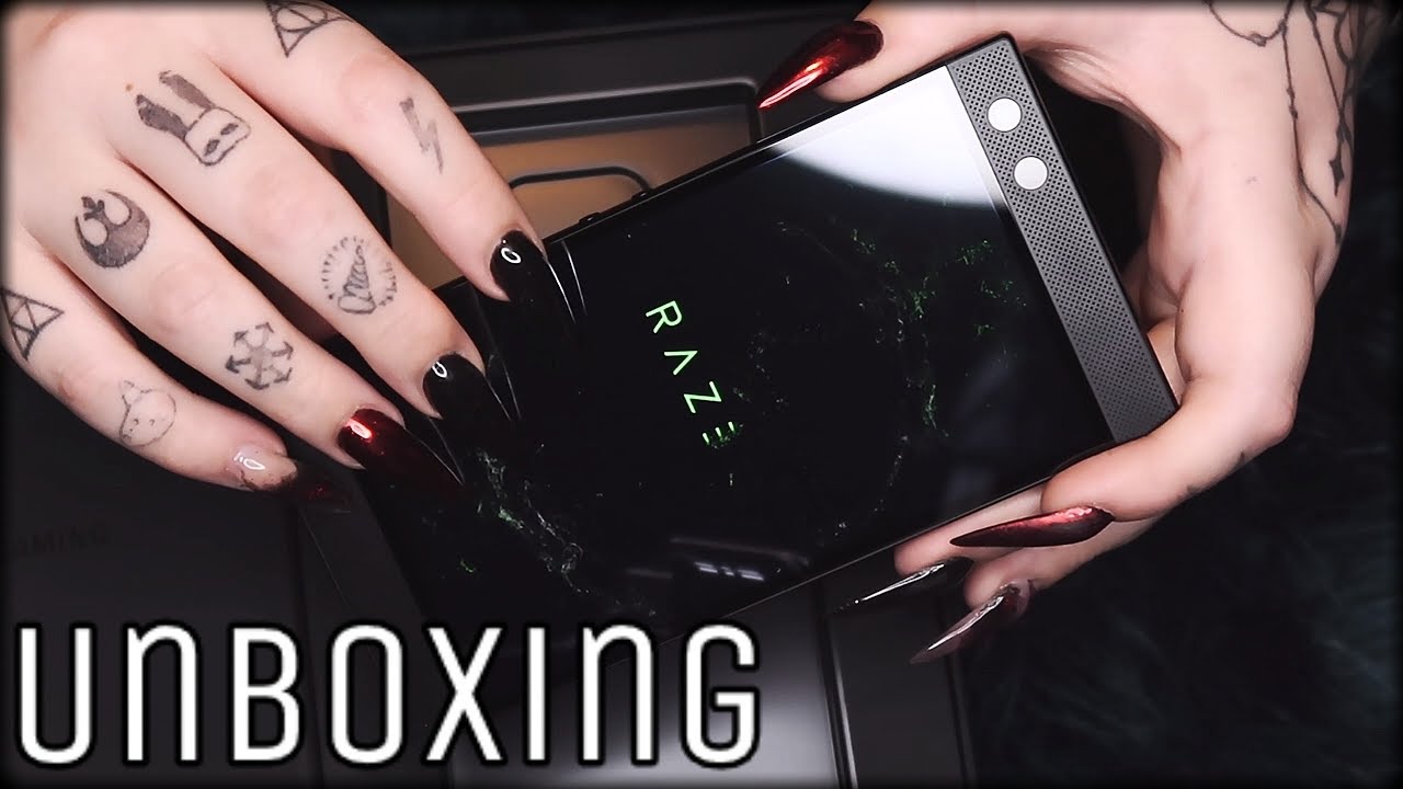 ASMR | Unboxing New Razer 2 Phone | Sticky Fingers, Tapping